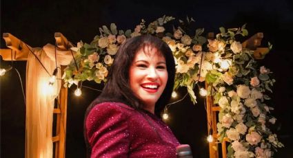 Se filtró la foto del glamoroso vestido de novia que Selena Quintanilla pretendía usar