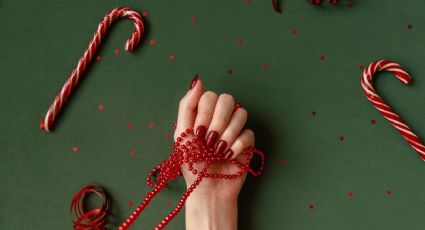 Estas opciones de nail art para uñas cortas son ideales para lucir en Navidad
