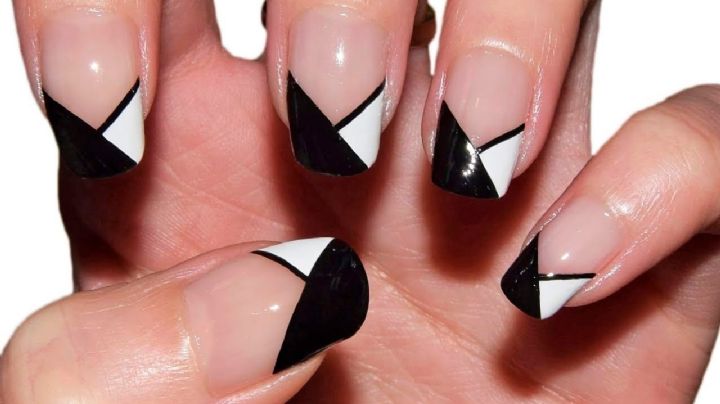 Nail art: 3 diseños de manicura francesa con triángulos súper alegres para el verano