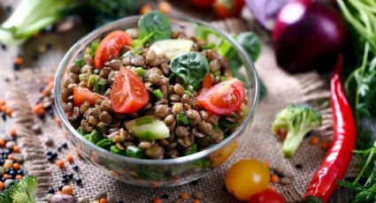 Anímate a preparar este deliciosa y muy nutritiva ensalada de lentejas