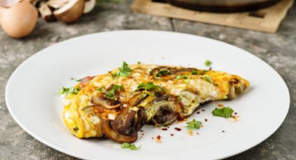 Prepara este delicioso omelette para un almuerzo rápido y con gran valor nutricional