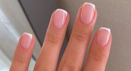 Nail art simple y cómodo: lúcete de la mano de esta manicura francesa ladeada