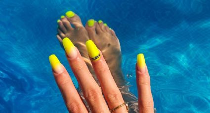 Juego de Colores: Nail Art deportivo para fanáticos de la natación