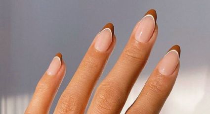 Uñas francesas con toques de marrón: la tendencia que arrasa en el nail art