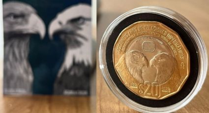 Pujas elevadas: nueva moneda de 20 pesos con dos águilas supera los 700 mil en subasta