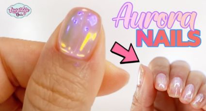 Nail art mágico: el secreto de la técnica de efecto aurora para uñas increíbles