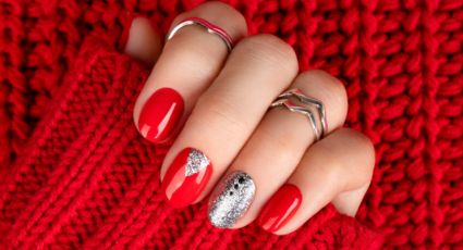 Nail Art que eleva el romance: uñas Red Velvet para San Valentín