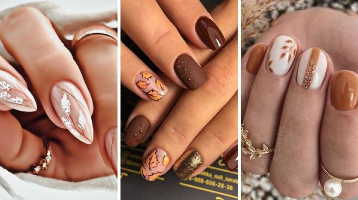 Flores y hojas de otoño: 6 diseños de Nail Art para unas manos suaves, románticas y sin recargar