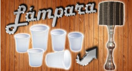 DIY: recicla un vaso desechable y transfórmalo en una elegante lámpara de mesa