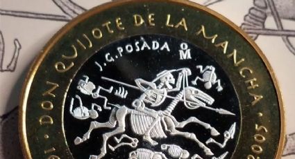 Don Quijote en metal: la moneda de $100 que atrae a los coleccionistas