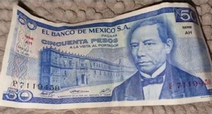 Subasta millonaria: el billete de 50 pesos de Benito Juárez que alcanzó los 500.000 pesos