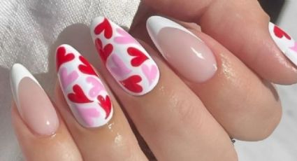 Nail art coquette para deslumbrar en San Valentín