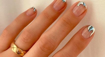 Nail art: manicura metálica para un look invernal sofisticado