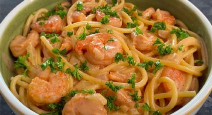 Cocina en Cuaresma: pasta con camarones, una receta sencilla y exquisita