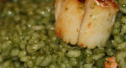 Sabor único: receta para un delicioso arroz verde con salmón