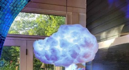 Reciclaje: cómo fabricar una luminaria de nube con un garrafón usado