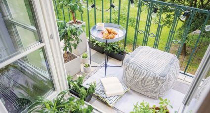 Si tu balcón es pequeño (como el mío) no sufras, aprovecha el espacio para crear una decoración chic