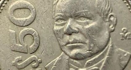 Medio millón en historia: la moneda de 50 pesos con el rostro de Benito Juárez