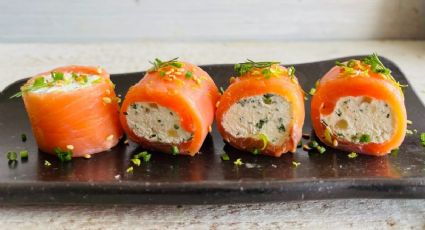 Rollitos de salmón: la opción perfecta para una botana exquisita