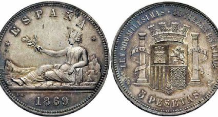¿Posees la moneda de 5 pesetas de 1869? Podrías tener un verdadero tesoro