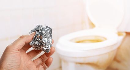 No resistí probar el truco de limpieza con papel aluminio que se usa para el baño: hazlo tú también