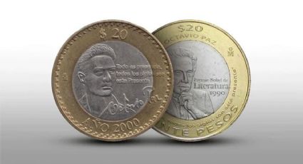 Las monedas de 20 pesos de Octavio Paz se han convertido en tesoros numismáticos ¿Las tienes?