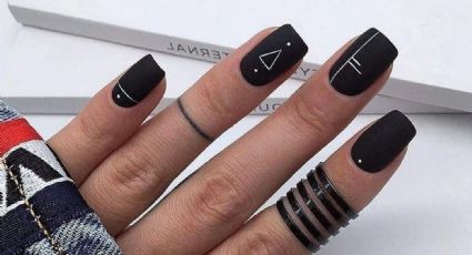 Tendencia perfecta en las calles de Ciudad de México: los diseños de Nail Art geométrico más elegantes