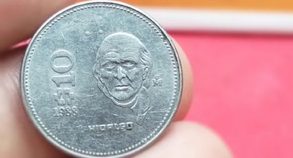 Checa tus cajones: piden hasta 500 mil pesos por esta moneda de 10 pesos de Miguel Hidalgo