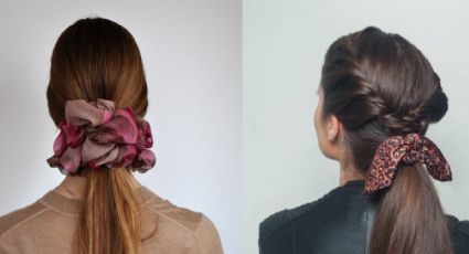 Con retales de telas de colores haz este scrunchie DIY para tus peinados de verano