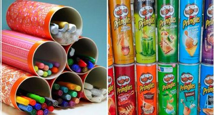 Con un par de potes de Pringles, puedes hacer este organizador DIY que parece de Zara Home