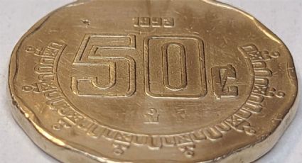 ¡Increíble! Moneda de 50 centavos de 1993 con doble grabado en reverso vale 7 millones de pesos