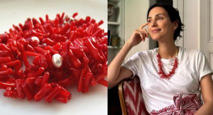 La tendencia del verano en efecto rojo coral: collares que están de moda y van siempre bien