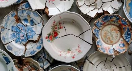 Rescata de tu madre platos de porcelana viejos  y aprovéchalos en tu decoración con esta idea