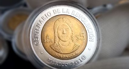 Moneda de 5 pesos con La Adelita: un tesoro conmemorativo que podría valer 250 mil pesos