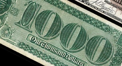 El billete de U$D 1,000 'Grand Watermelon' subastado por millones: una joya numismática