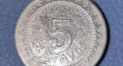 Moneda de 5 centavos de la Revolución Mexicana se vende por más de 100 mil pesos