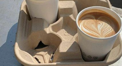 Imposible de imaginar que este adorno para casa está hecho con dos vasitos de café desechables