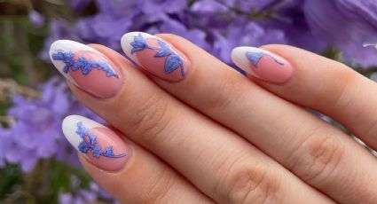 Tonos morados y lavandas con diseños de flores: el Nail Art de jacarandas es el más refinado en primavera