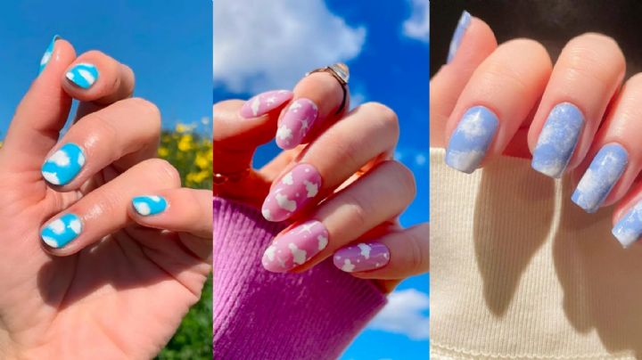 Los diseños de nail art más tiernos llevan nubes: la manicura que le da un toque mágico a tus uñas