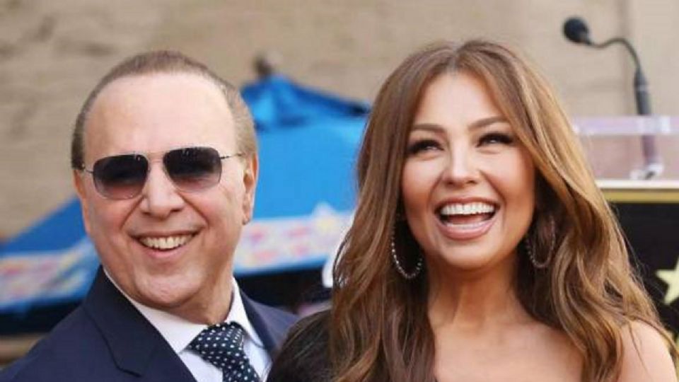 Thalía y Tommy Mottola. Fuente: (Instagram)