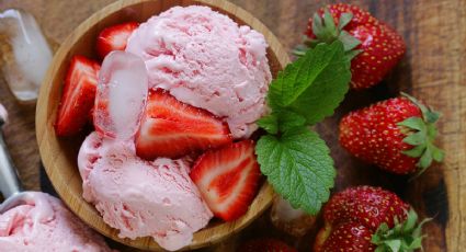 Ideal para la primavera: receta fácil del helado de fresa con solo 3 ingredientes