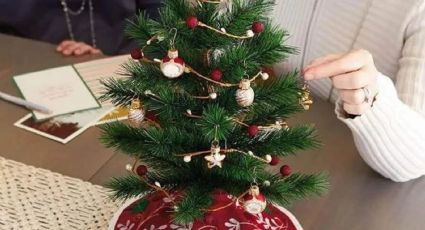 Coqueto como un árbol de Navidad, pero más chiquito y decorativo: reutiliza esferas del año pasado