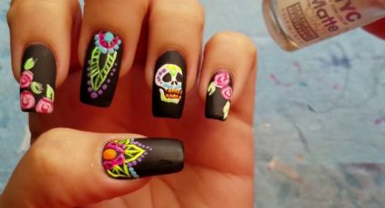 Así llevaremos todo noviembre los colores del Día de Muertos: diseños de Nail Art con un toque de color