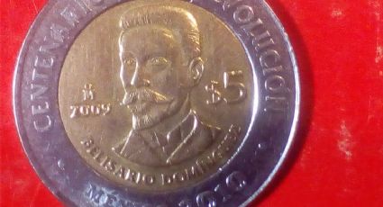 Checa tu monedero: la moneda conmemorativa de $5 de Belisario Domínguez en venta por 50 mil pesos