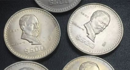 Moneda de 500 pesos con la efigie de Madero: así pasó de su valor nominal a $12.500