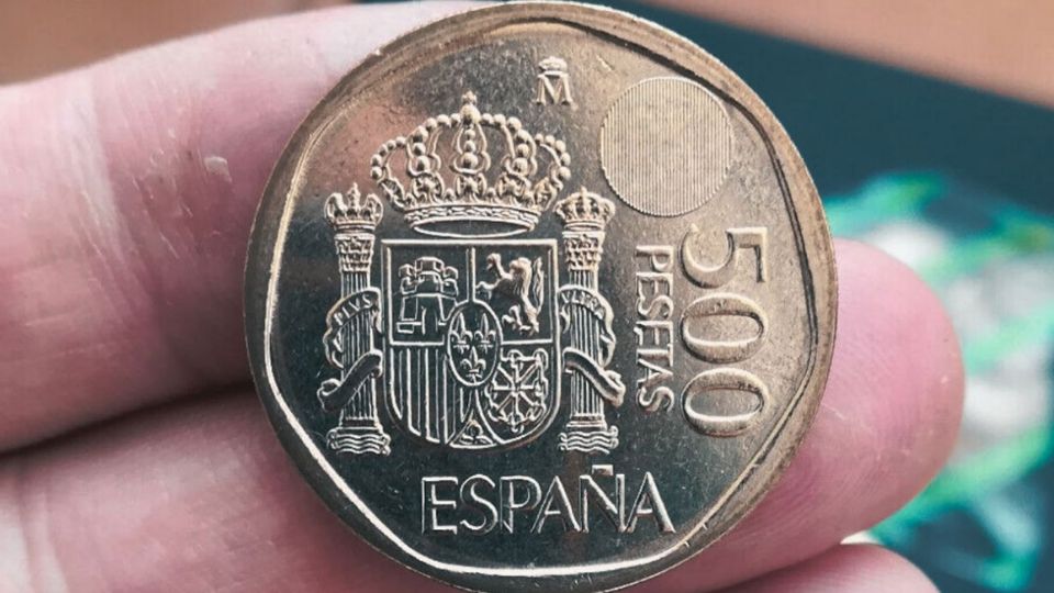 Moneda de 500 pesetas. Fuente: (Instagram)