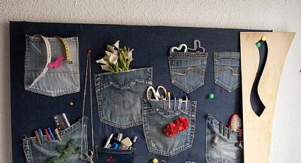 No botes tus viejos pantalones de mezclilla: crea organizadores de pared con estas ideas de reciclaje