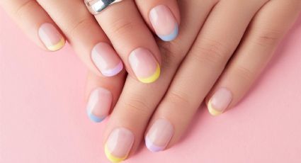 Manicura francesa primaveral: Nail Art para lucir elegante y colorida