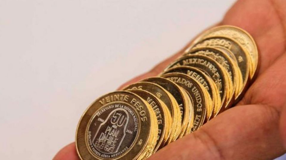 Moneda conmemorativa de 20 pesos mexicanos. Fuente: (Instagram)