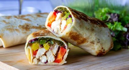 Wrap de Pollo en 20 minutos: la receta para el lonche que saca de apuros